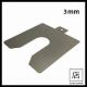 S S 304 PRECUT SHIMS SIZE : RS1 ( 40MM X 40MM X 13MM SLOT ) 3 mm thk
