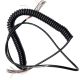 MANLON - SPIRAL CABLE, BLACK; 25-CORE X 0.25 SQ MM,WORKING(EXPANDABLE)LENGTH: 5 MTR ENDS : 100 MM + 100 MM STRAIGHT CABLE DIA.: 10 MM, SPIRAL DIA.: 50-60 MM MULTI-STRAND COPPER CONDUCTOR WITH TEFLON INSULATION,OUTER JACKET : PUR-POLYURETHANE, BLACK