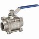 L& T MAKE SS THREADED BALL VALVE –SOCKET WELD 3PC DESIGN, REDUCED BORE WITH LOCKING ARRANGEMENTS ONE SIDE, SIZE -50 MM