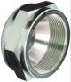 CARBON STEEL END CAP, FOR CHEMICAL HANDLING PIPE, FINISH 1. 1/2INCH
